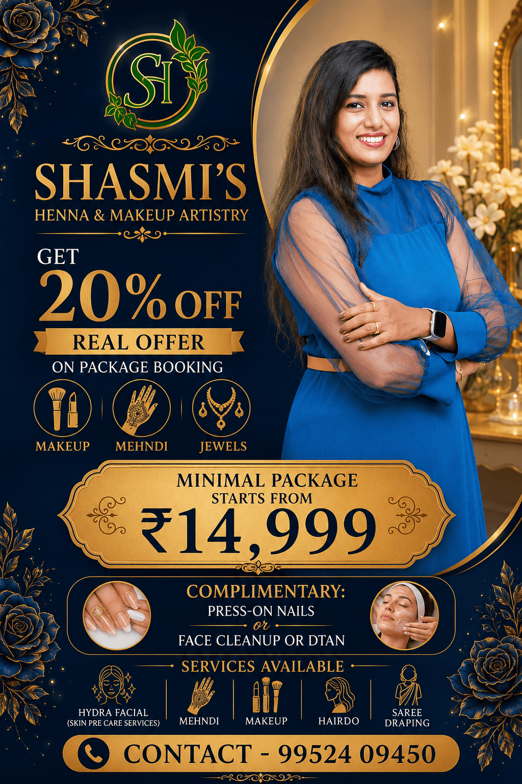Shasmi's Bridal Minimal Package Offer starting from Rs 14,999