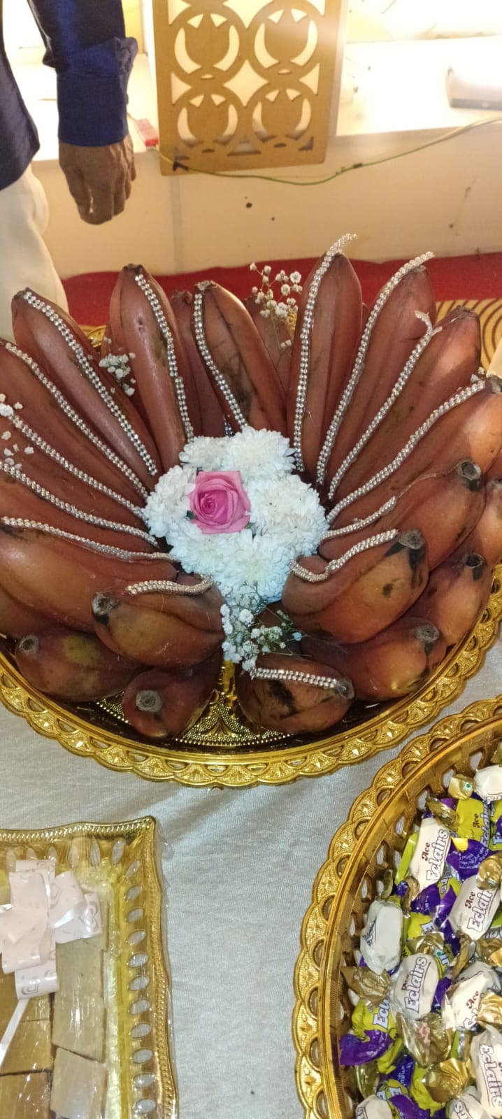 Peacock Motif Dry Fruit Ceremonial Platter