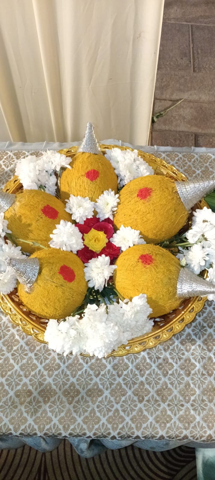 Golden Marigold & Dried Fruit Gift Plate