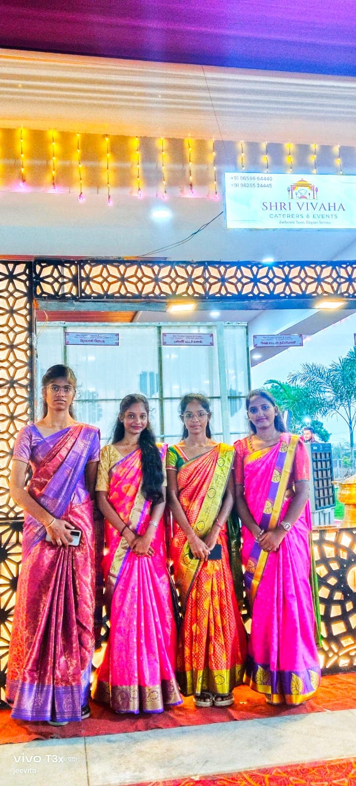 Traditional Silk Saree Welcome Hostesses