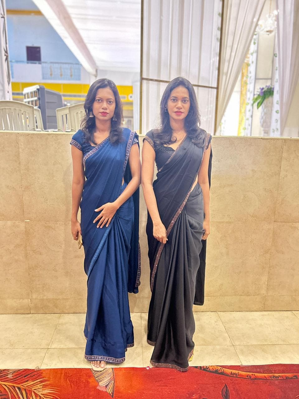 VIP Reception Hostesses in Royal Blue & Charcoal