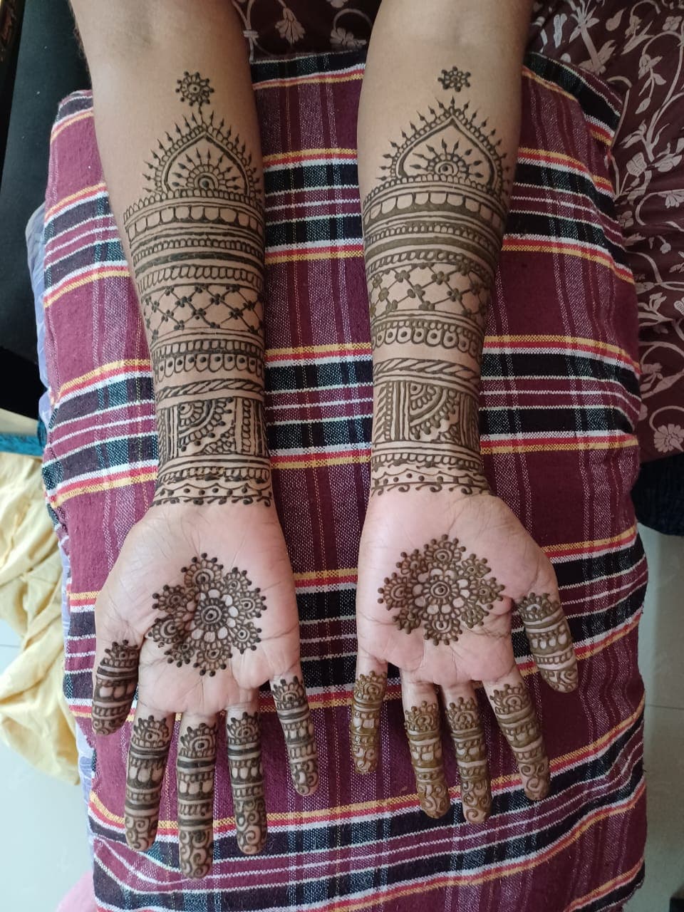 Temple Arch Forearm Cuffs & Mandala Centerpiece
